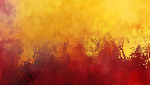 Radiant red and gold abstract gradient with textured brushwork.