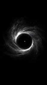 Starlit Gravity Well Spinning a Silver Ring of Silence.