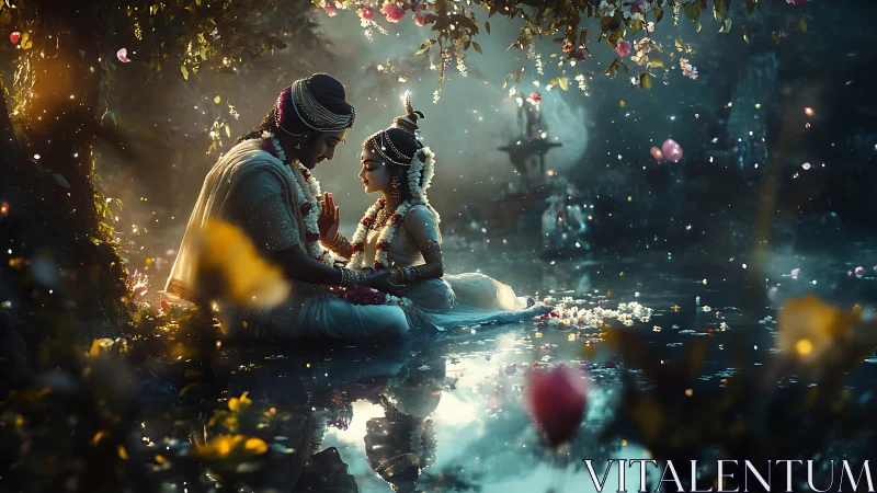 Luminous Romance: Ethereal Fantasy Narrative Through Light.