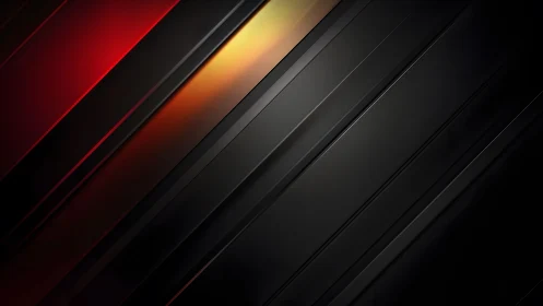 Sleek diagonal black stripes with red and gold gradient highlights.