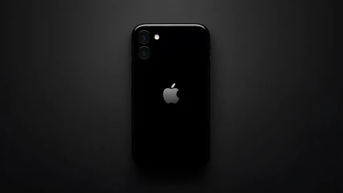 iPhone 11 Black Smartphone Studio Shot.
