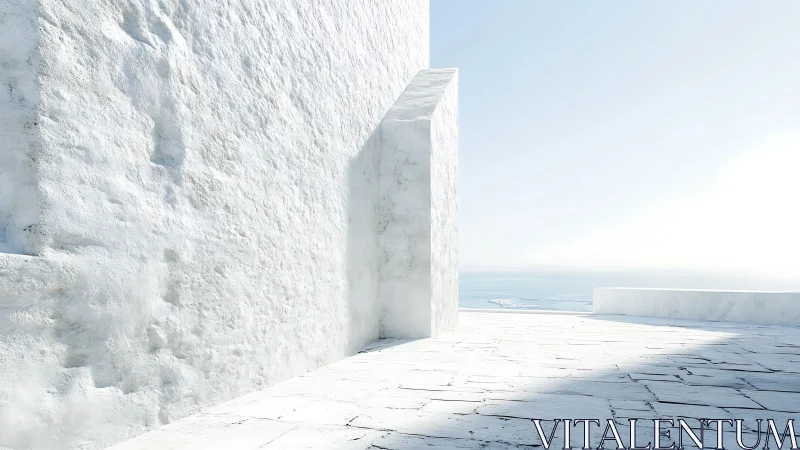 Minimalist Waterfront Architecture with Geometric Concrete Planes