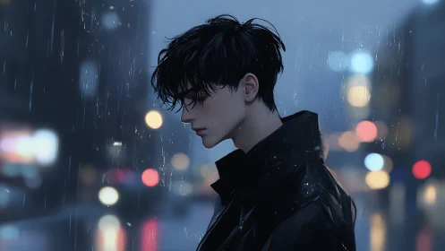 Midnight rainwalk with a quiet, thoughtful city dreamer.