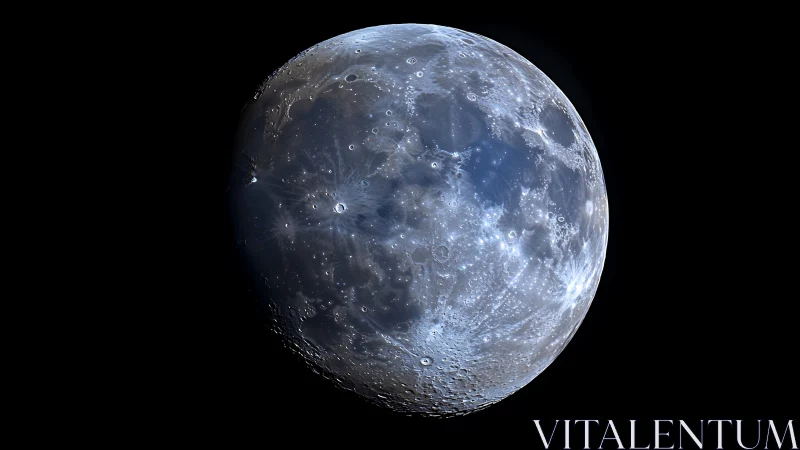 High resolution lunar surface close-up shows detailed craters