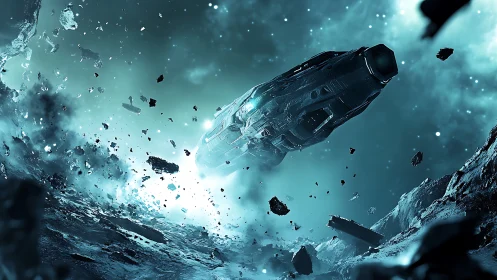 Spacecraft traverses dense asteroid debris field in orbit