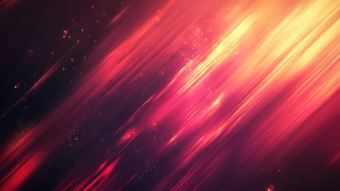 Vibrant streaks of glowing light in abstract digital art style.