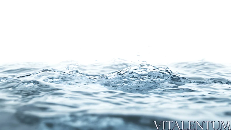 High-key macro wave surface captures fluid dynamics precisely