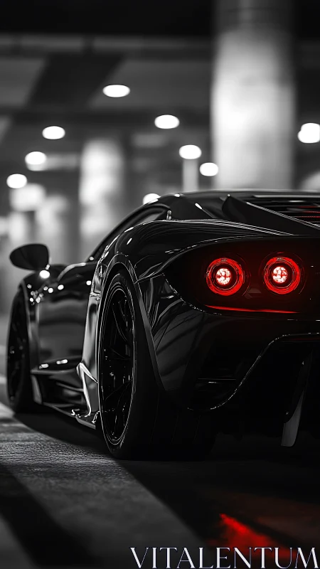 Midnight supercar whispers danger through twin red halos
