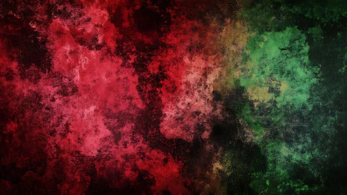 Red and green abstract texture with grunge gradient field.