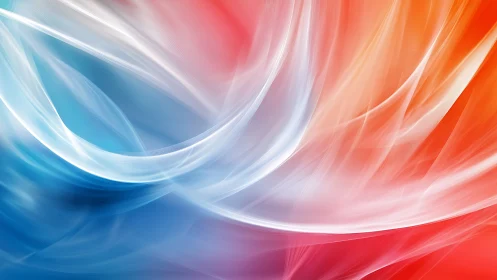 Chromatic wind ribbons swirling through fire and frost.