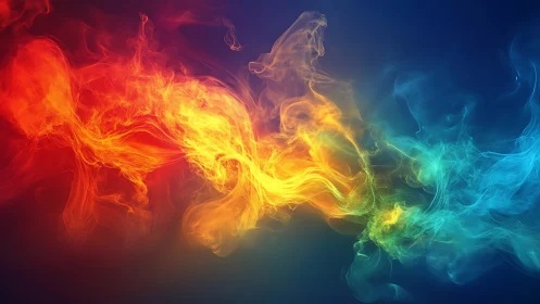 Chromatic Fluid Dynamics: Incandescent Energy Transitioning Through Spectral Gradients.