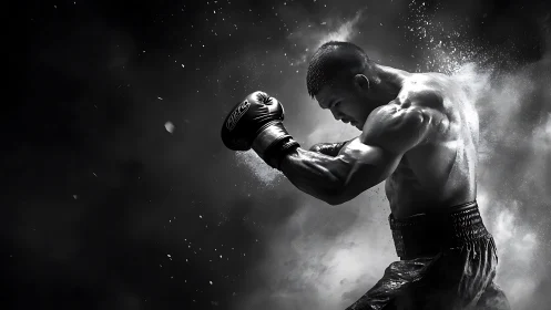 Champion in Motion: The Raw Power of Boxing.
