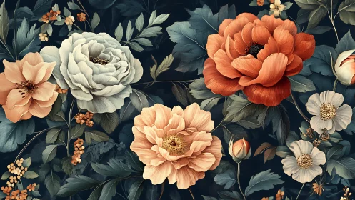 Garden Dreams in Warm Botanicals.