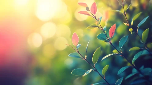 Morning light teaches young leaves how to glow softly