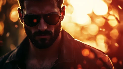 Sunset-forged stranger hides stories behind dark shades