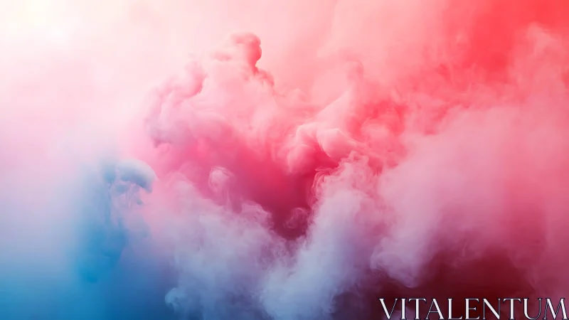 Abstract chromatic vapor cloud in soft gradient composition.