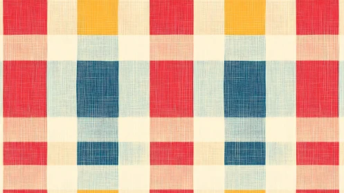 Grid-based plaid pattern shows regular checked color layout