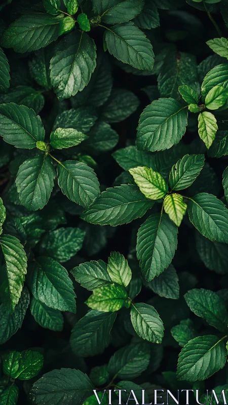 Photorealistic leafy canopy with layered verdant foliage study.