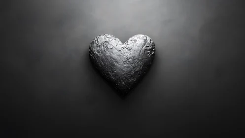 Stone Heart Glimmers Against Darkness