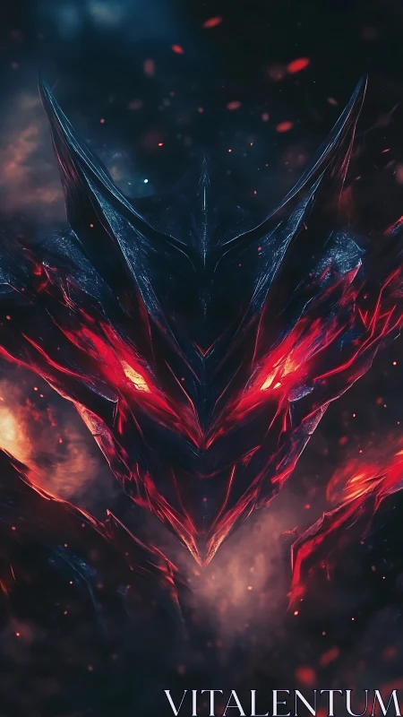 Ember-crowned void wraith forged from molten starlight shards.