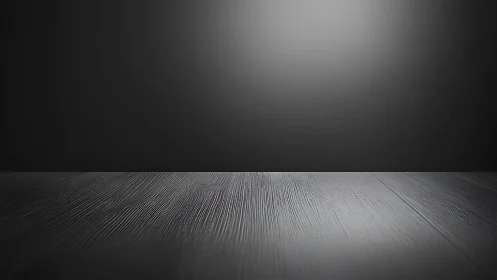 Studio tabletop with directional lighting on dark wood surface.