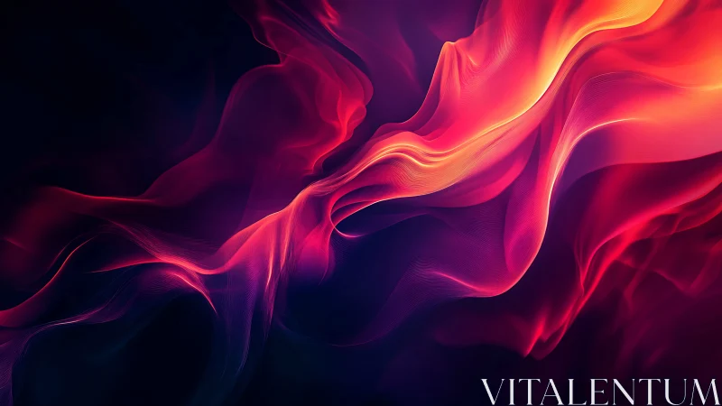 Glowing Waves of Liquid Fire and Energy.