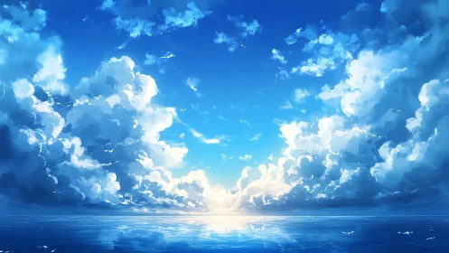 Stratocumulus cloud masses frame high-dynamic-range ocean sunrise