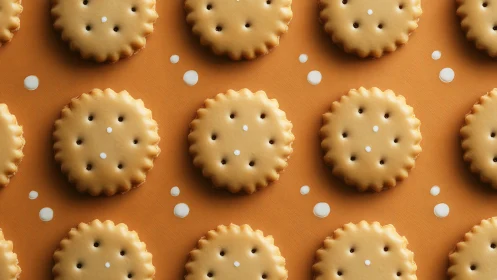 Circular Biscuits Perform Their Polka-Dot Encore