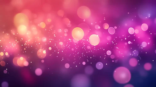 Abstract bokeh lights in pink and purple gradient digital art.