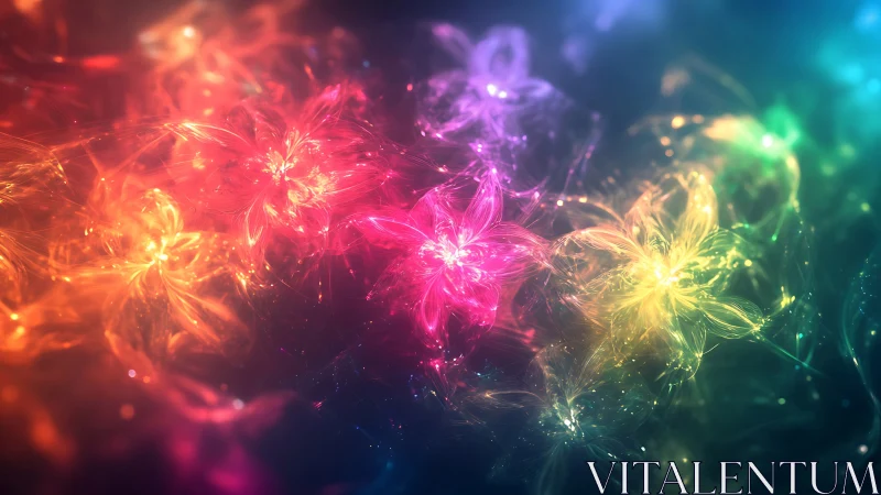 Spectral fractal blossoms in high-energy chromatic diffusion.