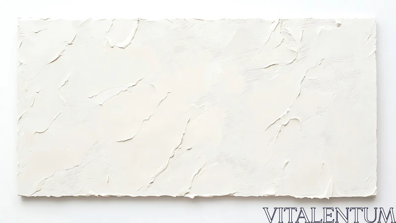 Quiet textured white canvas invites calm, close looking moments