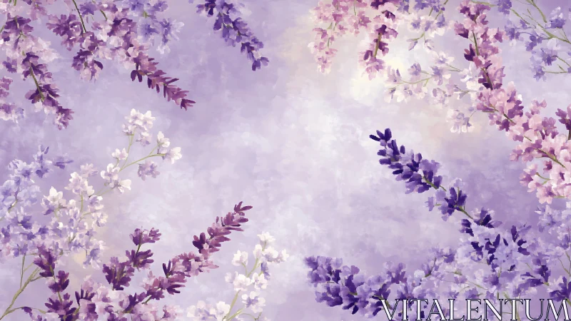 Purple Reverie: Lavender Dreams Cascade.