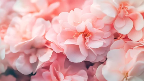 Soft pink blossoms drift together in a dreamy gentle bloom