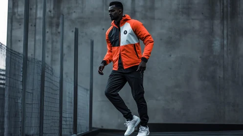 Urban Athlete Defies Concrete Momentum with Hovering Grace