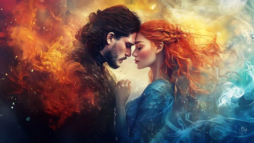 Fire and Ice: Romantic Contrast in Digital Composition