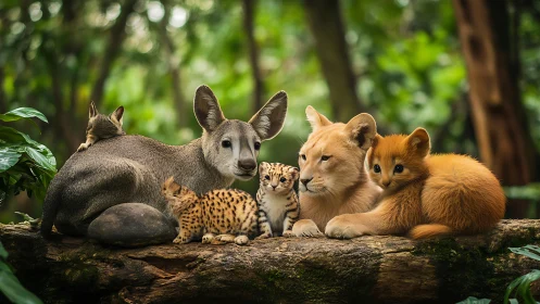 Precious Forest Family: Five Amazing Animals Together