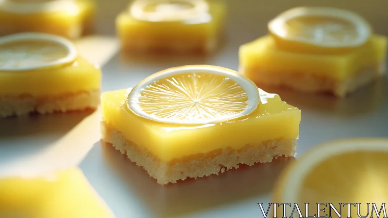 Lemon Bars with Candied Citrus Garnish.