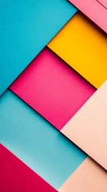 Layered candy colors in playful geometric harmony.
