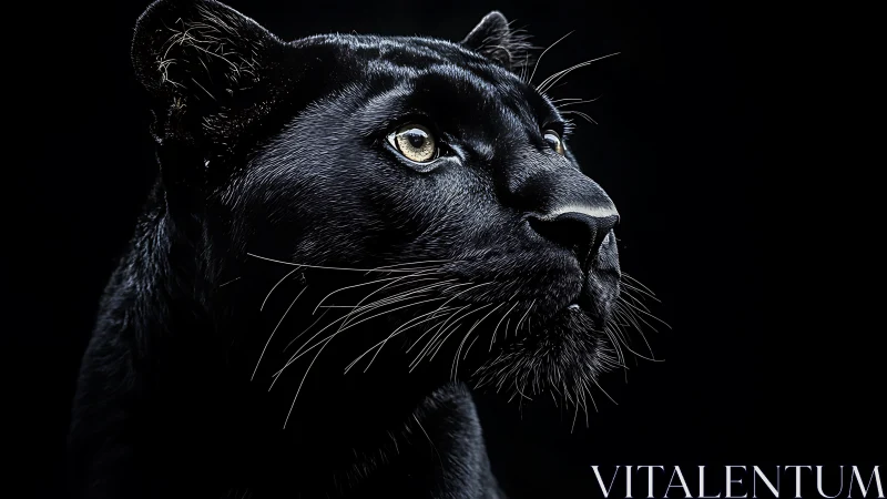Shadow Panther: Golden Eyes Piercing Darkness.