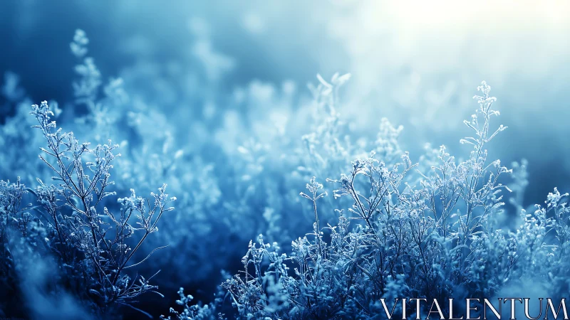 Frostlit meadow whispers beneath a pale winter halo.