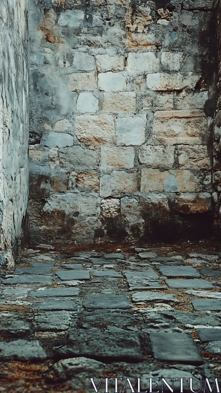 Cornered cobblestones whisper quietly to the weary wall