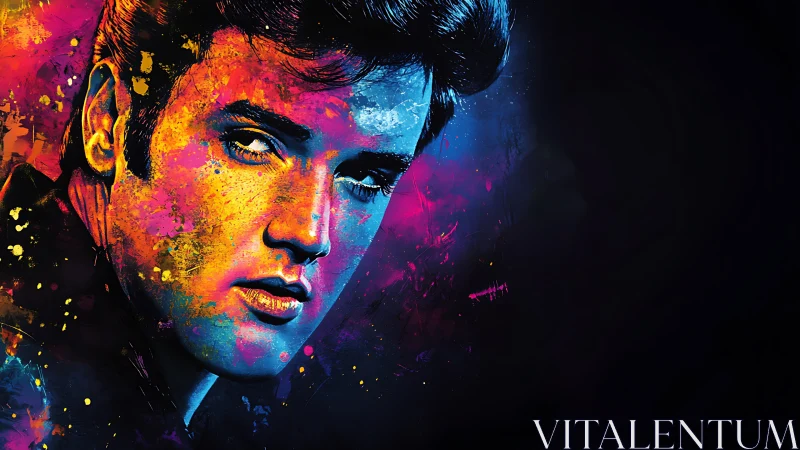 Color-soaked portrait glowing with magnetic retro charm.