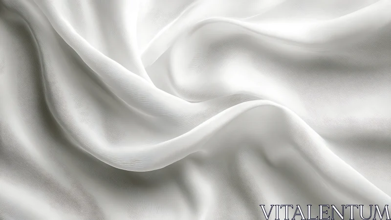 Silky white fabric folds with soft directional studio lighting.