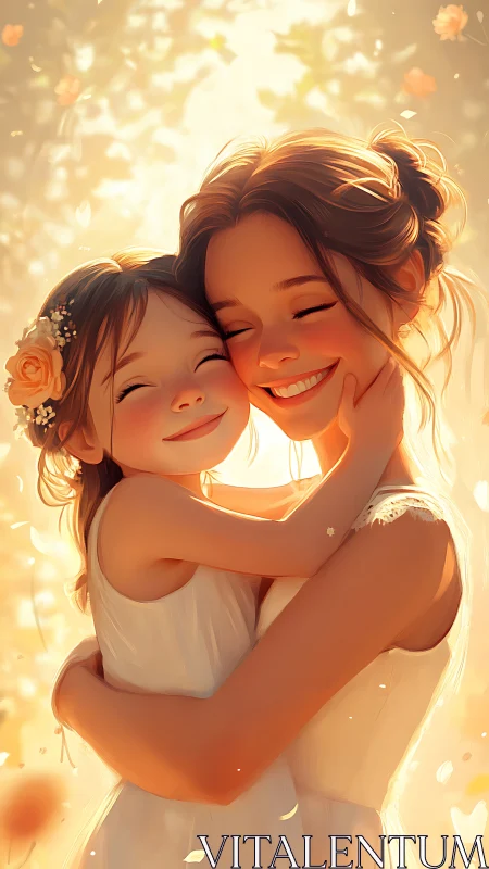 Golden Moments Between Loved Ones.