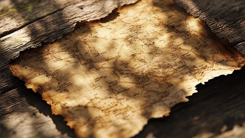 Sunlit parchment map whispers of forgotten frontiers.