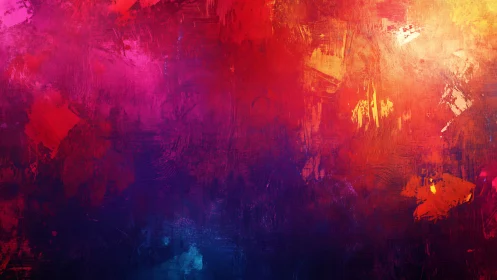 Abstract digital gradient with red, magenta and blue fields.