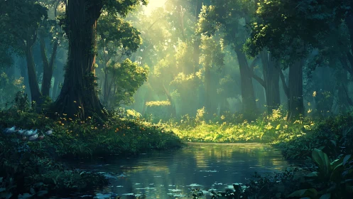 Luminescent Grove Sanctuary: Where Liquid Dreams Flow