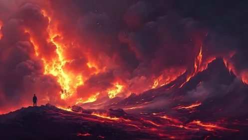 Witness the Fiery Majesty of Nature's Most Dramatic Eruption