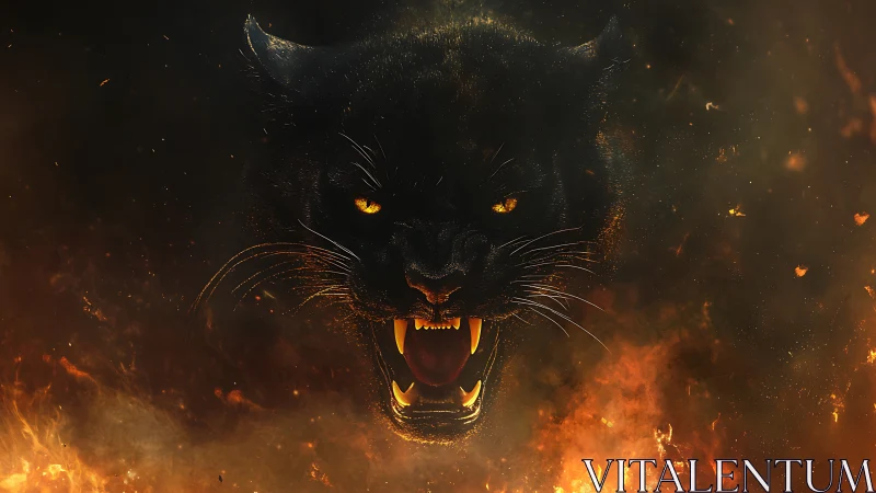 Beast of Embers Bares Golden Fangs Against Inferno