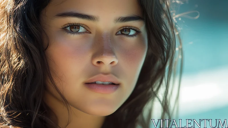 Photorealistic close-up portrait with soft natural light.
